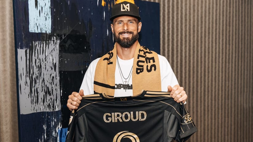 Olivier Giroud arrives - LAFC